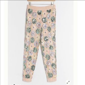 Anthropologie Eva franco fernanda sequin joggers